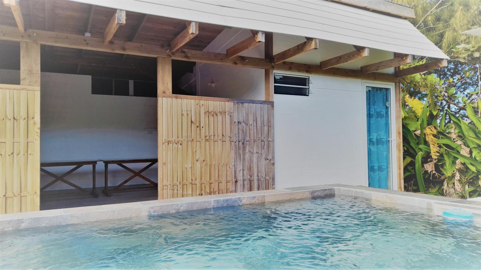 Mara'Ai Le Spot Tubuai Chambre Triple Taahueia Deluxe Sdb Privee Avec Piscine Mataura Dış mekan fotoğraf